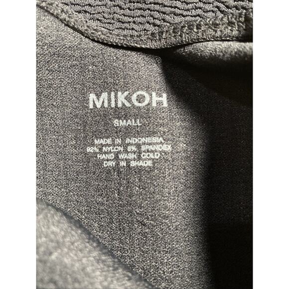 Mikoh Women Napuka Scoop Back One Piece Texture Ribbed Swimsuit Black Small $234 - Picture 6 of 7